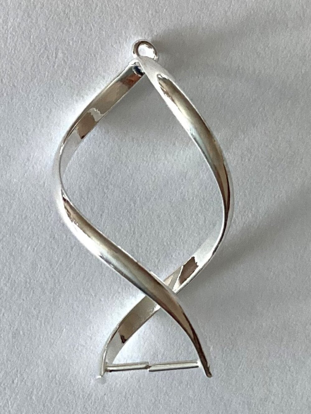 Pinch Bail for Earrings Pendants Single Twist Set of 5 Jewelry Making